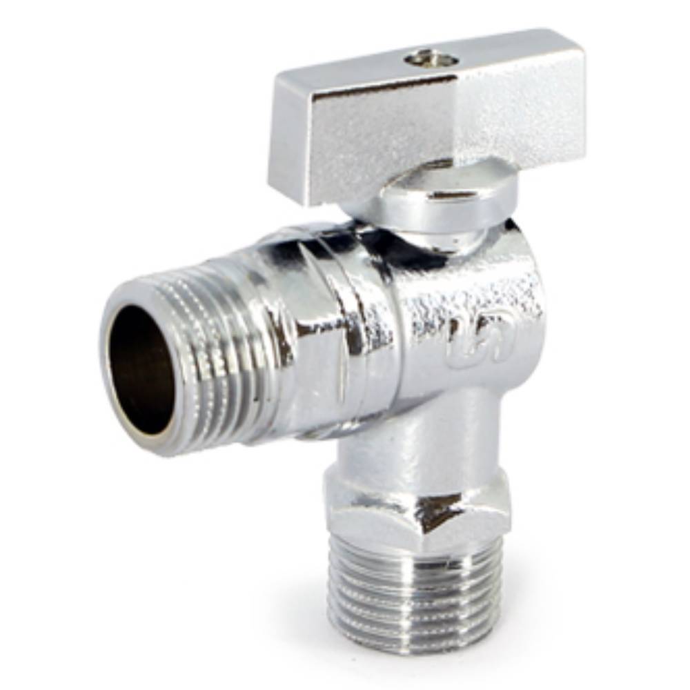 Кран приборный Uni-Fitt НН 1/2 для подключения бачков и смесителей хромированный 272C2000