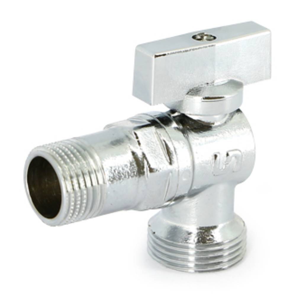 Кран для подключения стиральных машин Uni-Fitt 1/2x3/4 НН хромированный 1513040