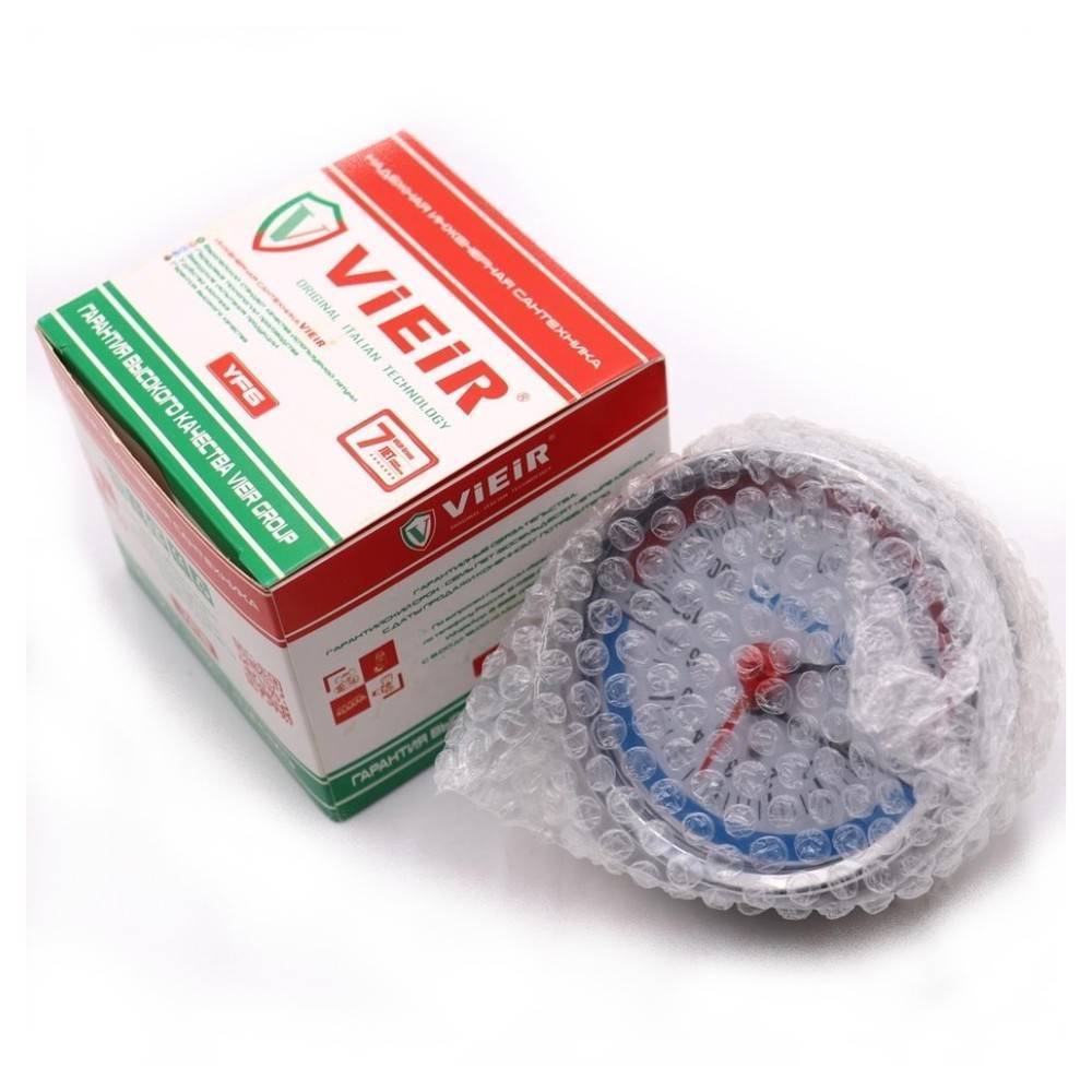 Термоманометр аксиальный Vieir 80 мм 6 бар 1/2 YF6