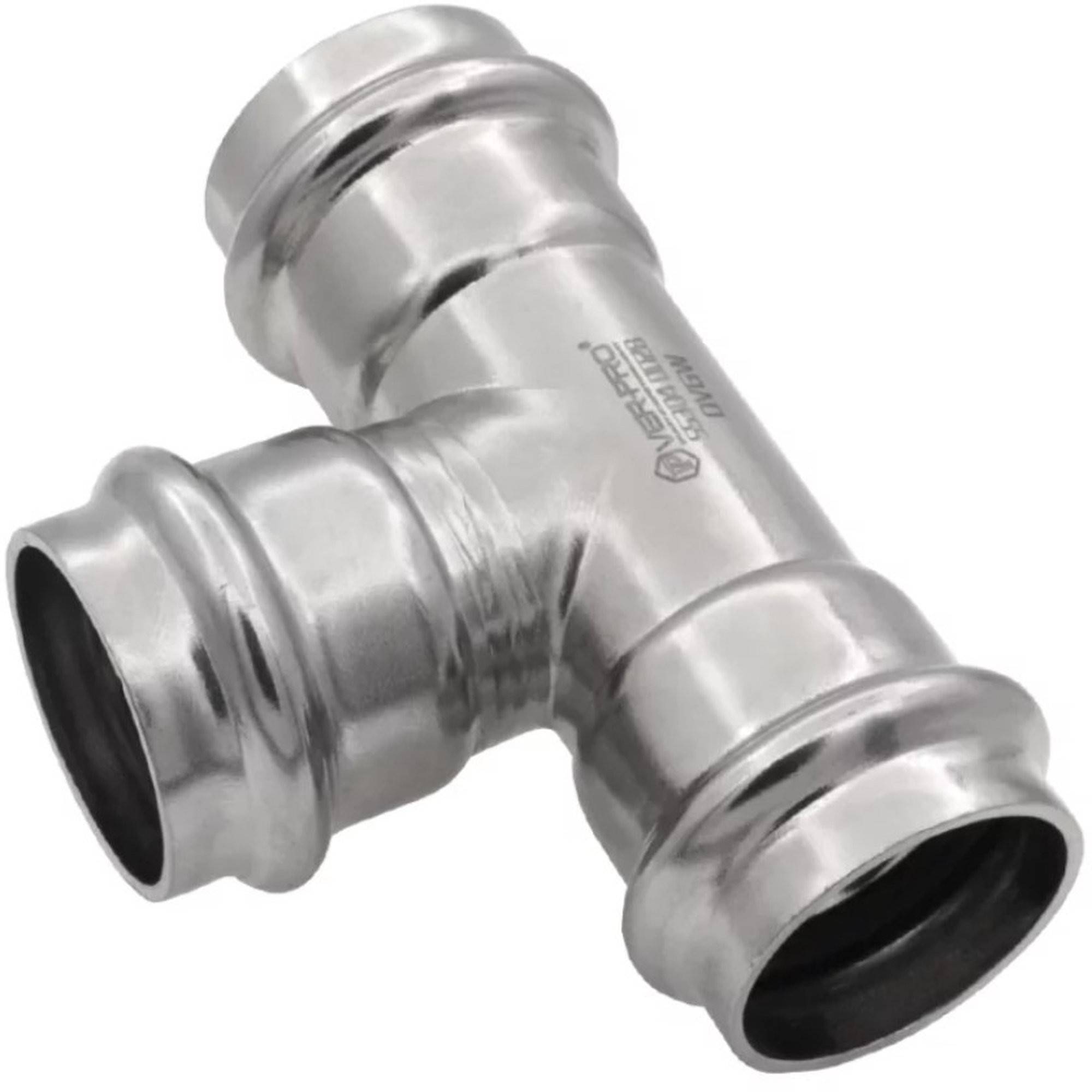 Тройник пресс VIEIR VER-PRO из нержавеющей стали 15х15х15 мм 1450992