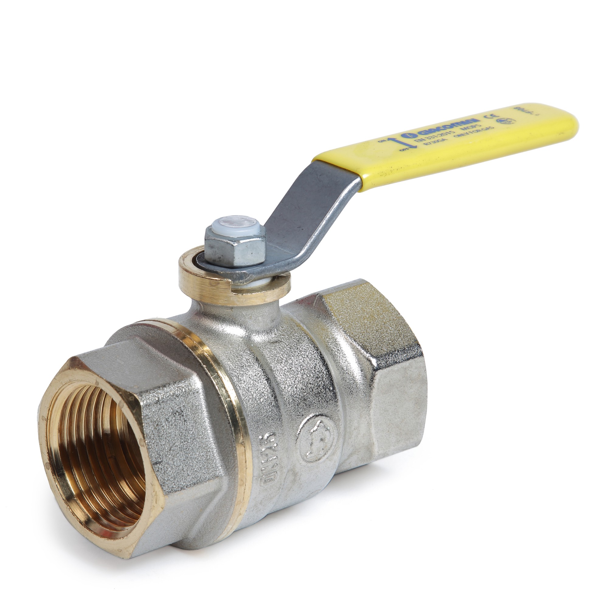 Кран шаровой Giacomini R730G 3/4 ВР-ВР для газа полнопроходной рычаг R730GAX004