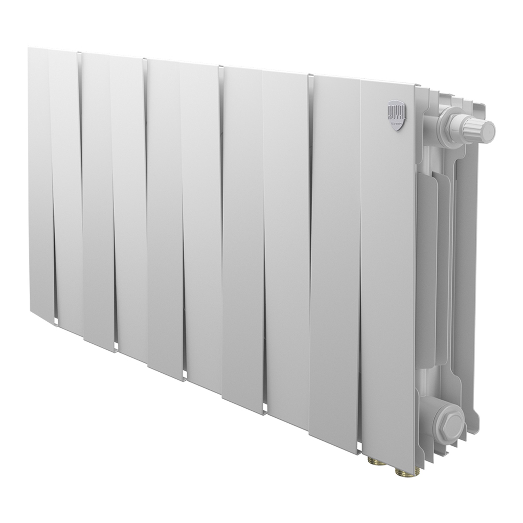 Радиатор биметаллический Royal Thermo PianoForte 300 10 секций нижнее подключение белый 1682335