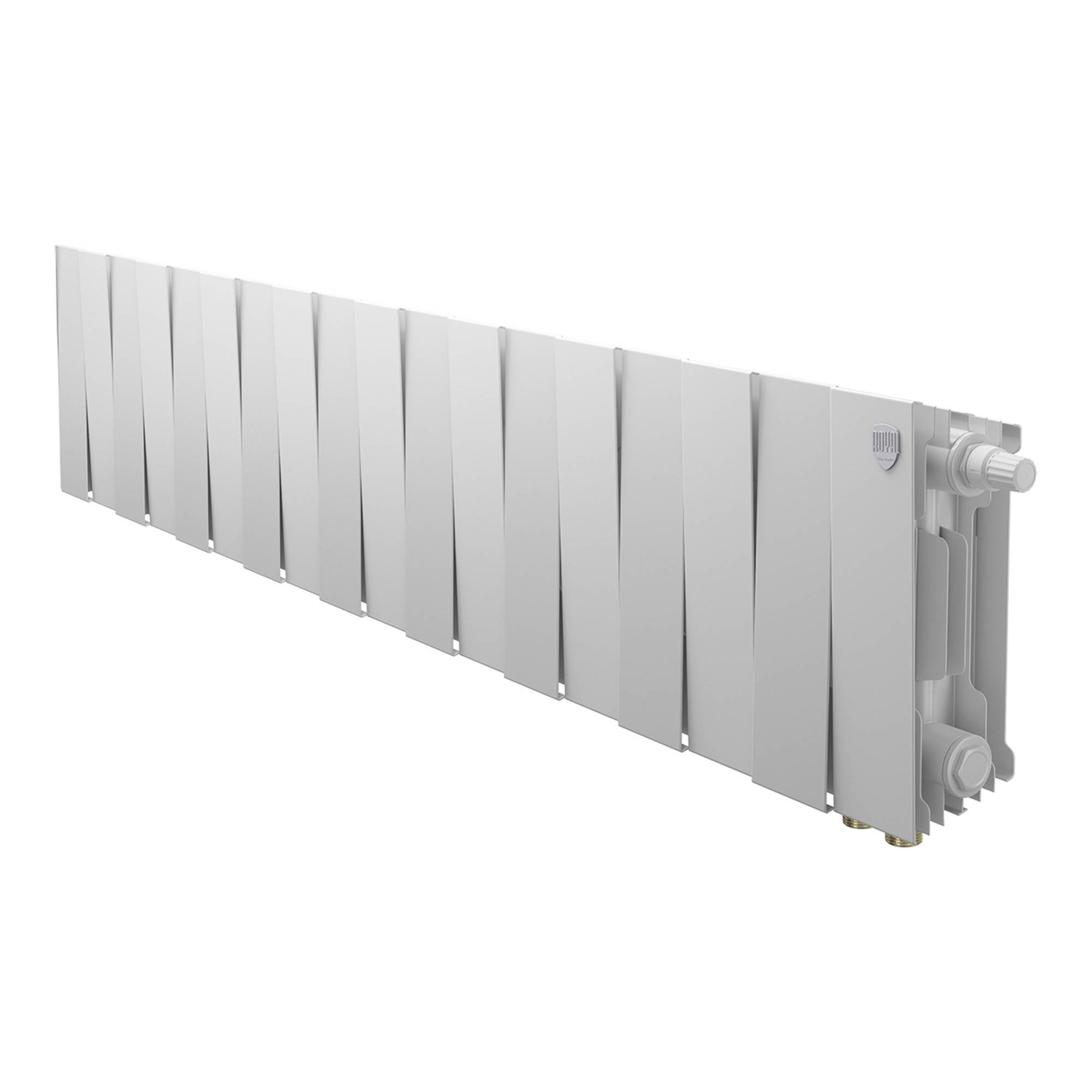 Радиатор биметаллический Royal Thermo PianoForte 200 Bianco Traffico 18 секц. нижнее подключение VDR80 1506321