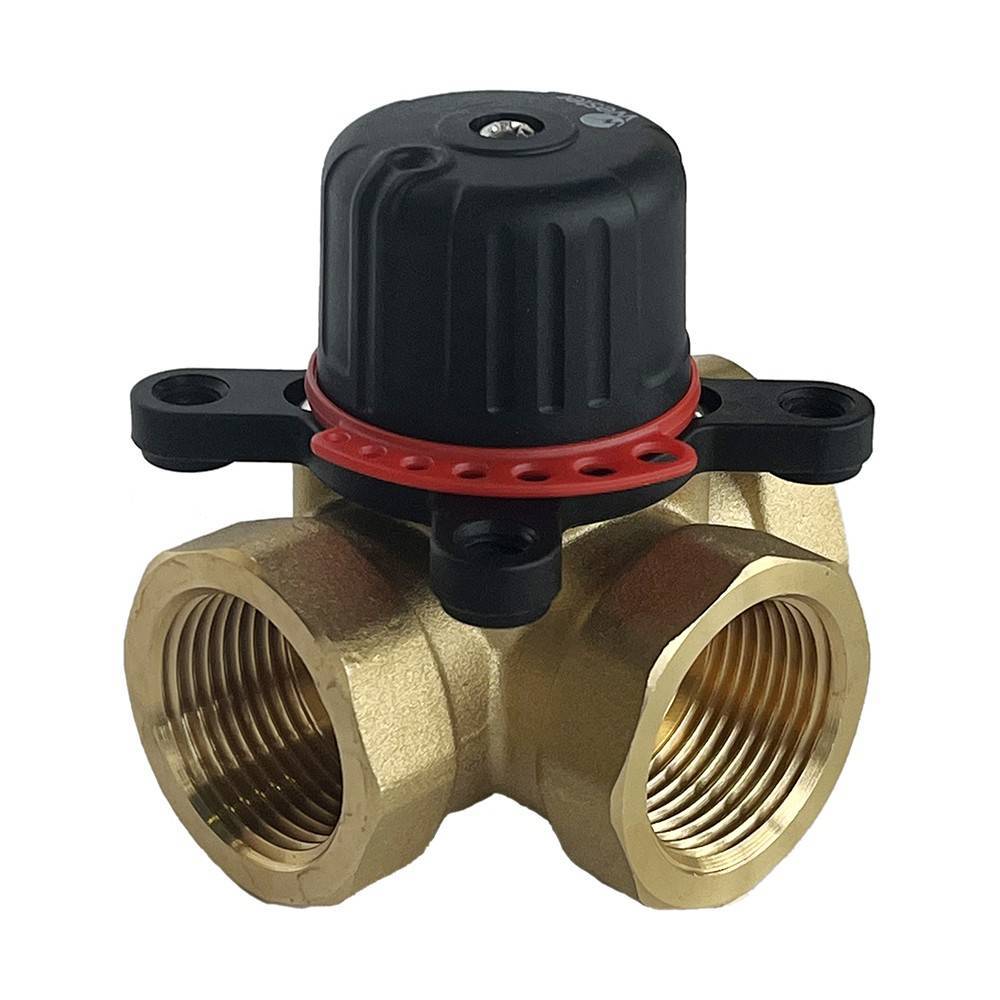 Клапан поворотный 3-ходовой Wester VRS3 DN25 1 ВР Kvs 10 PN10 НС-1543398