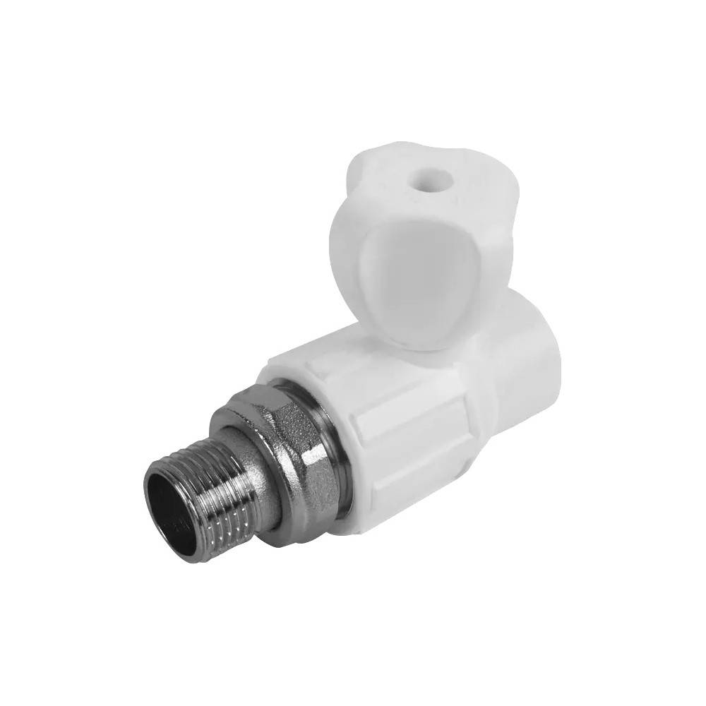 Кран радиаторный полипропиленовый РОСТерм PPR прямой 20x1/2 НР 1517101