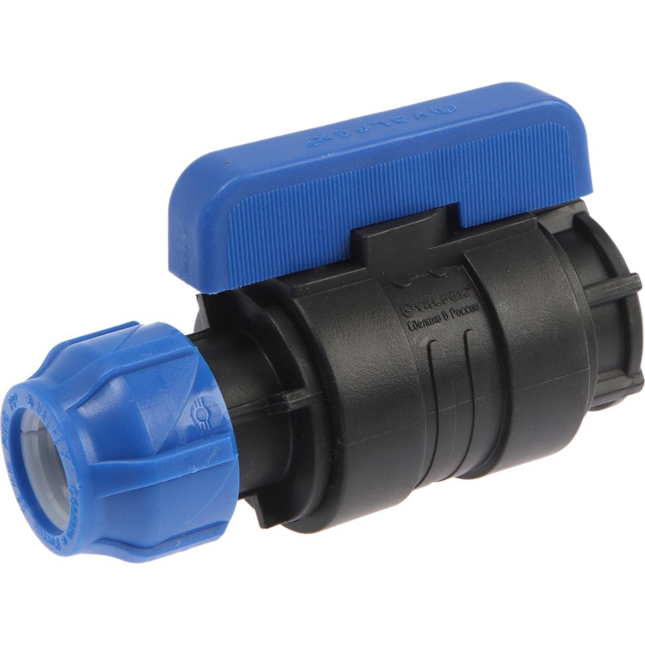 Кран шаровой компрессионный VALFEX ПНД 25 мм x 1 ВР разборный 1425591