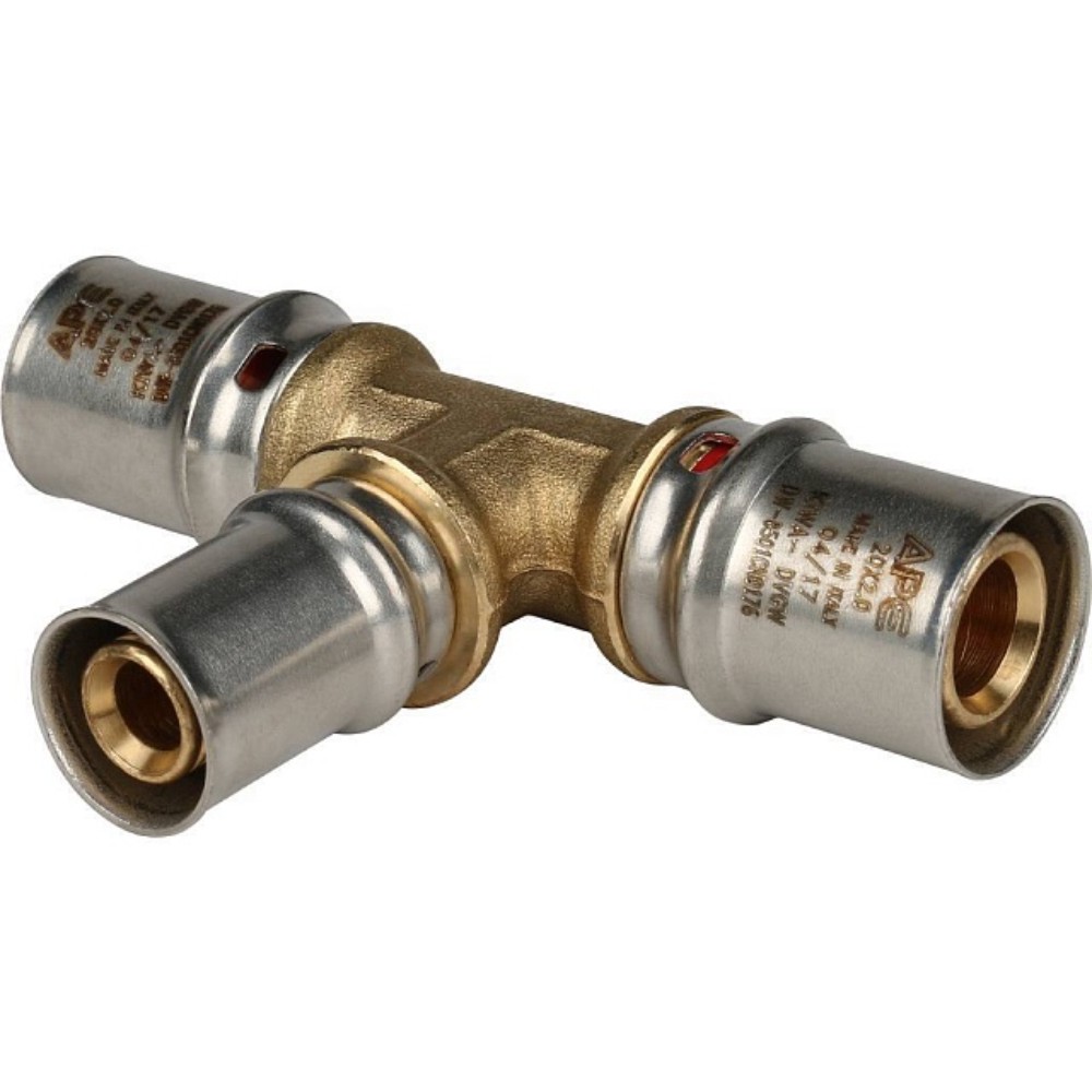 Тройник пресс переходной STOUT 20х16х20 мм SFP-0005-201620