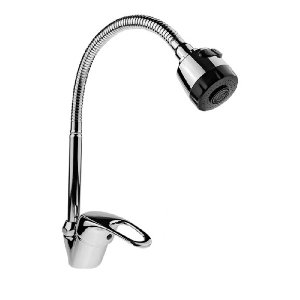 Смеситель для кухни АМУР TYE-2025 40 мм с гибким изливом хром BY 2010-B2S