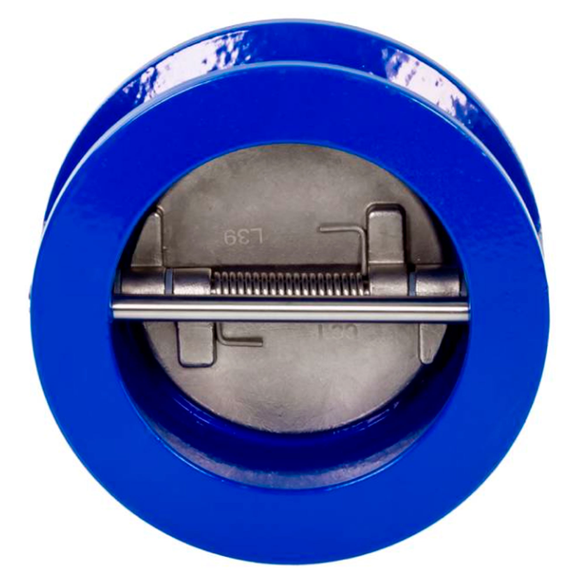 Затвор обратный Ридан NVD-895R PN16 DN100 межфланцевый двустворчатый чугун GJL250 НС-1457176