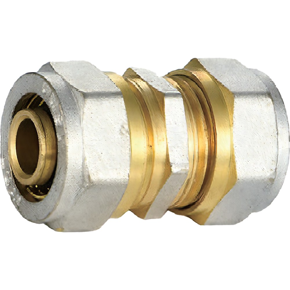 Муфта прямая VIEIR для металлопластиковых труб 20х16 мм MPS2016