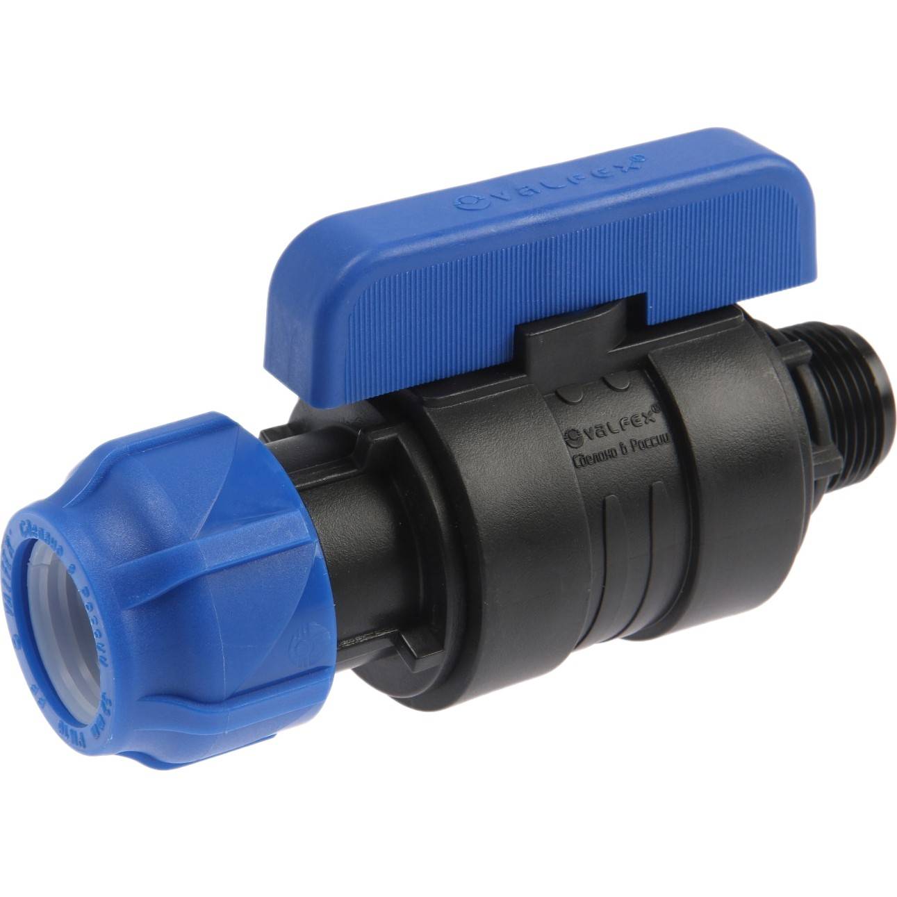 Кран шаровой компрессионный Valfex цанга-наружная резьба 32x1 1425604