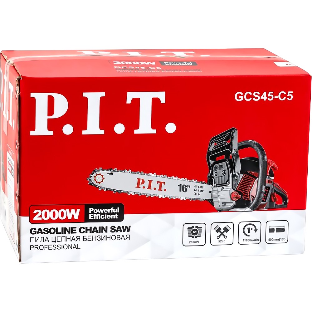 Бензопила P.I.T. GCS45-C5 400 мм 2 кВт GCS45-C5