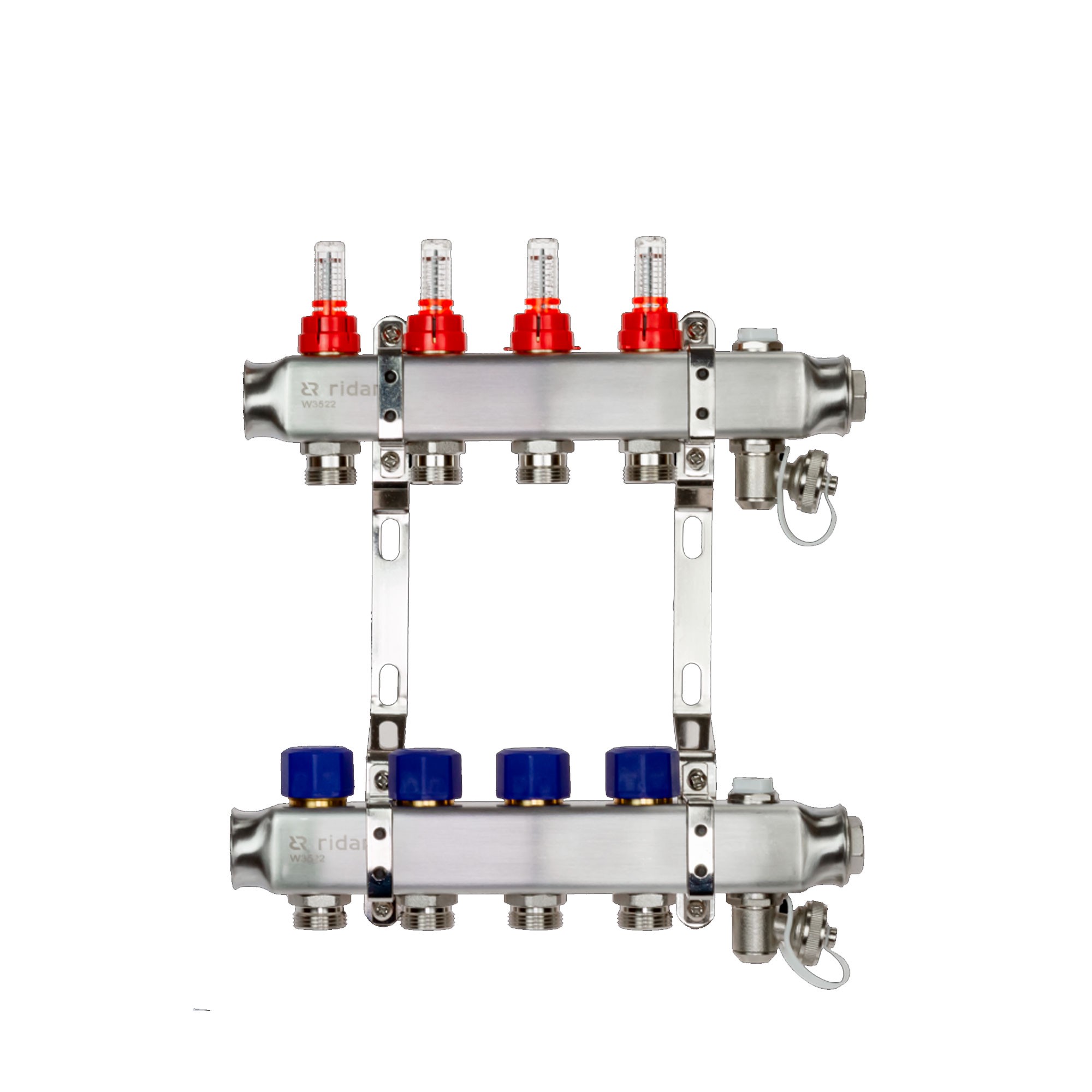 Распределительный коллектор Ридан SSM-8RF set 8 контуров с ротаметрами и принадлежностями НС-1700914