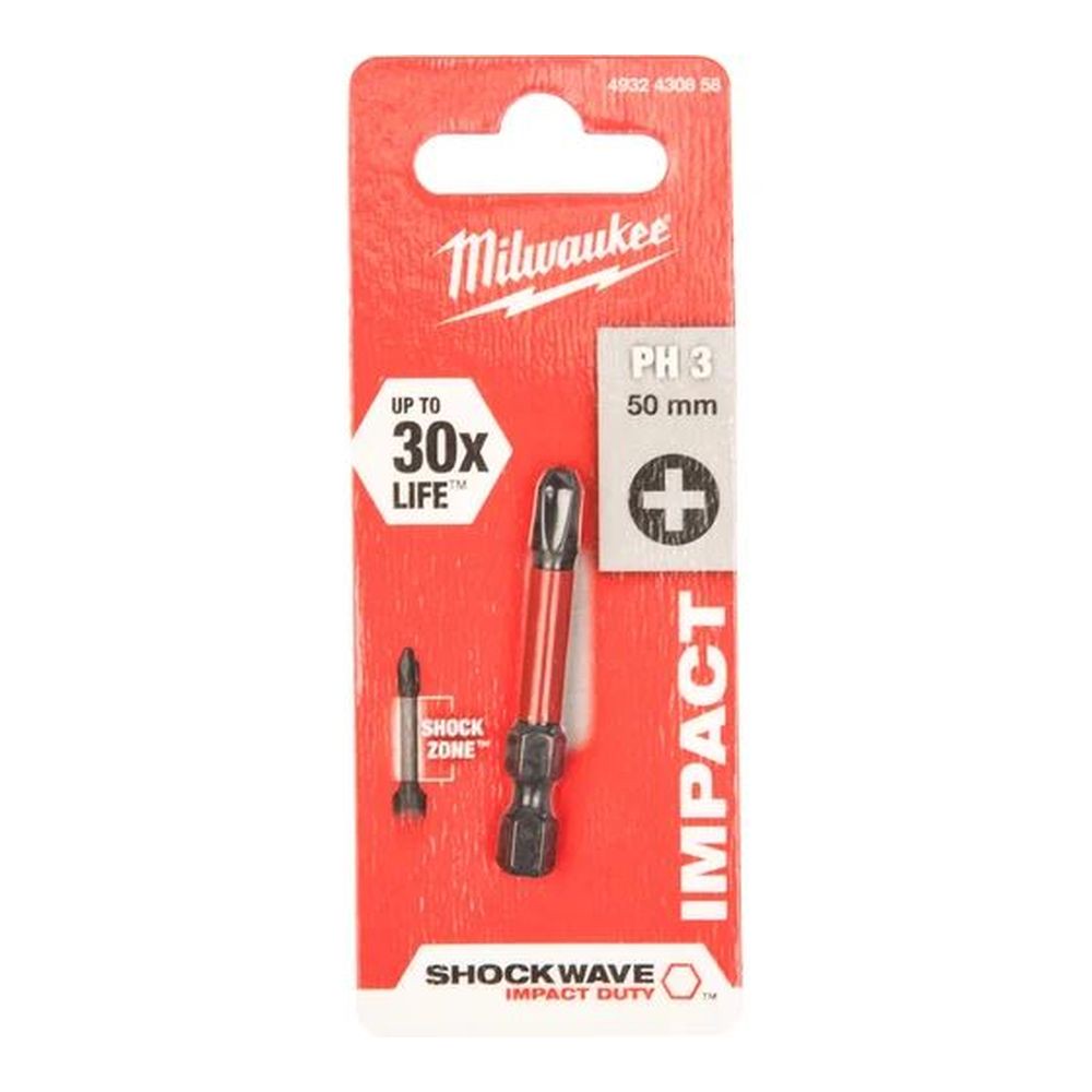Бита Milwaukee SHOCKWAVE PH3 50 мм 4932430858