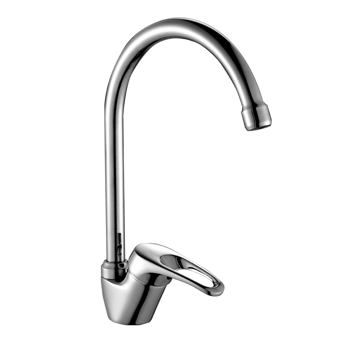 Смеситель для раковины Rossinka B35-23 с высоким поворотным изливом 180 мм B35-23