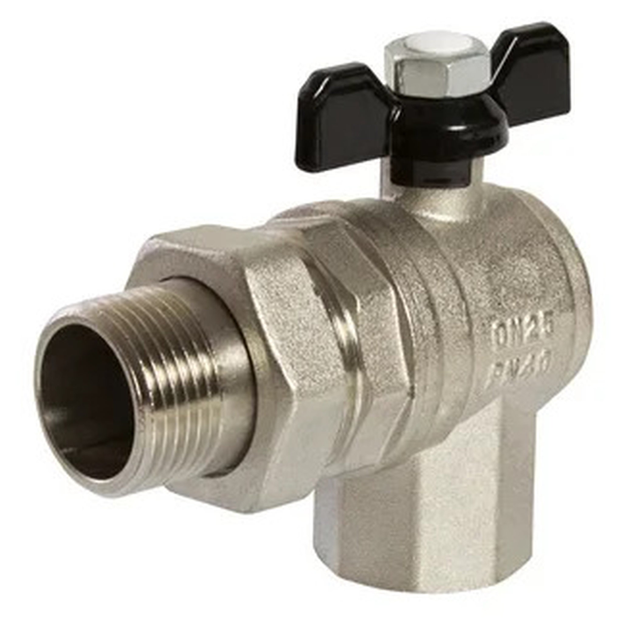 Кран шаровой угловой VRT со сгоном 1 бабочка НС-1434955