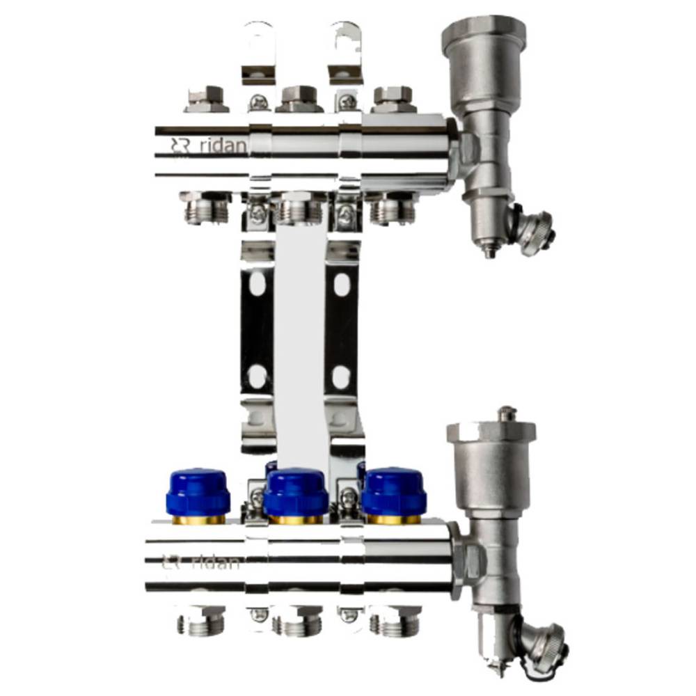 Комплект коллекторов Ридан FHF-5R set с кронштейнами и торцевыми секциями НС-1492181