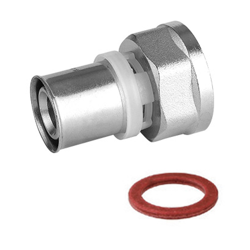 Соединитель пресс VIEIR с накидной гайкой 16х1/2 ВР VRK163B