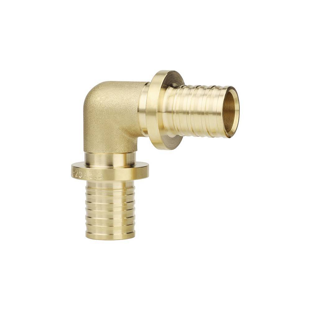 Угольник аксиальный VARMEGA Slide-fit 16 мм латунь 90° VM50811