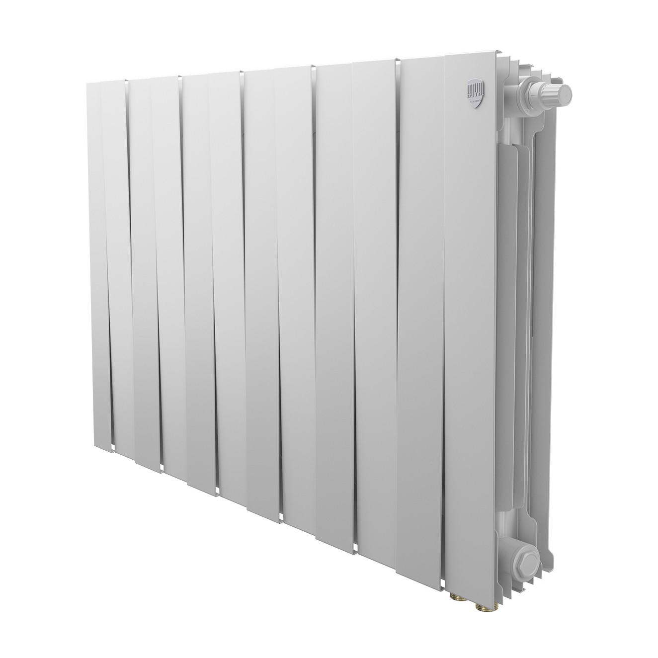 Радиатор биметаллический Royal Thermo PianoForte 500 Bianco Traffico 12 секций нижнее подключение НС-1682369