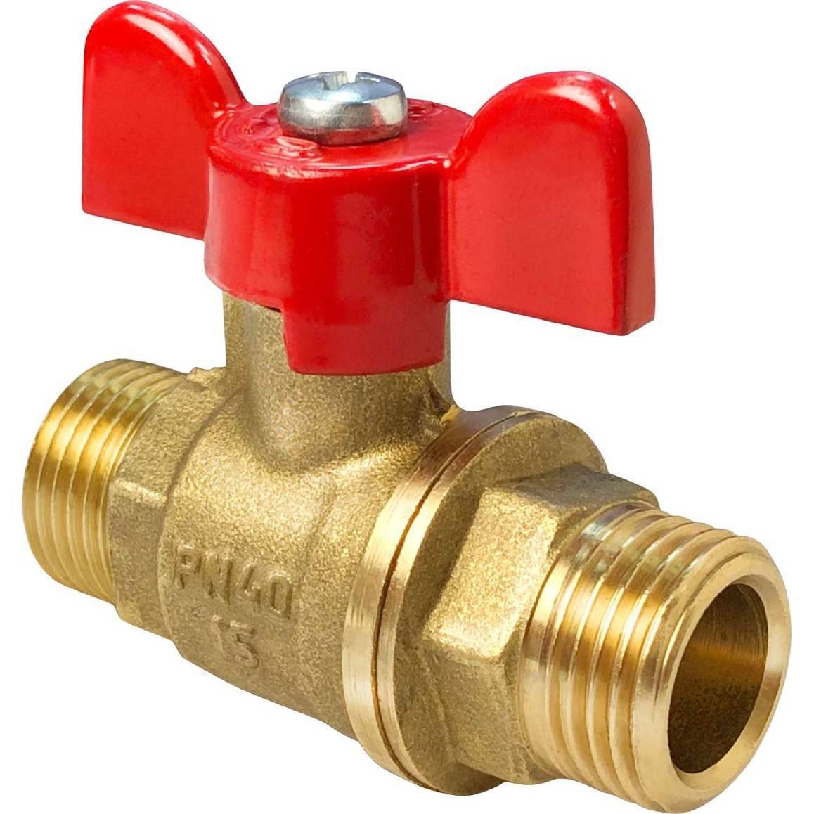 Кран шаровой VALFEX 11Б27фт1М 3/4 НР/НР бабочка 1594105