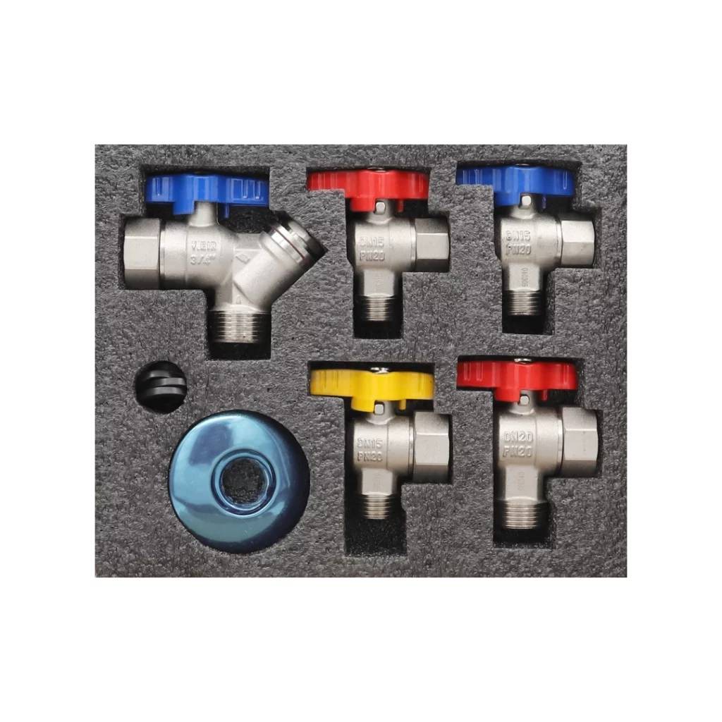 Набор кранов для газового котла VIEIR 1/2-3/4 VRQ22