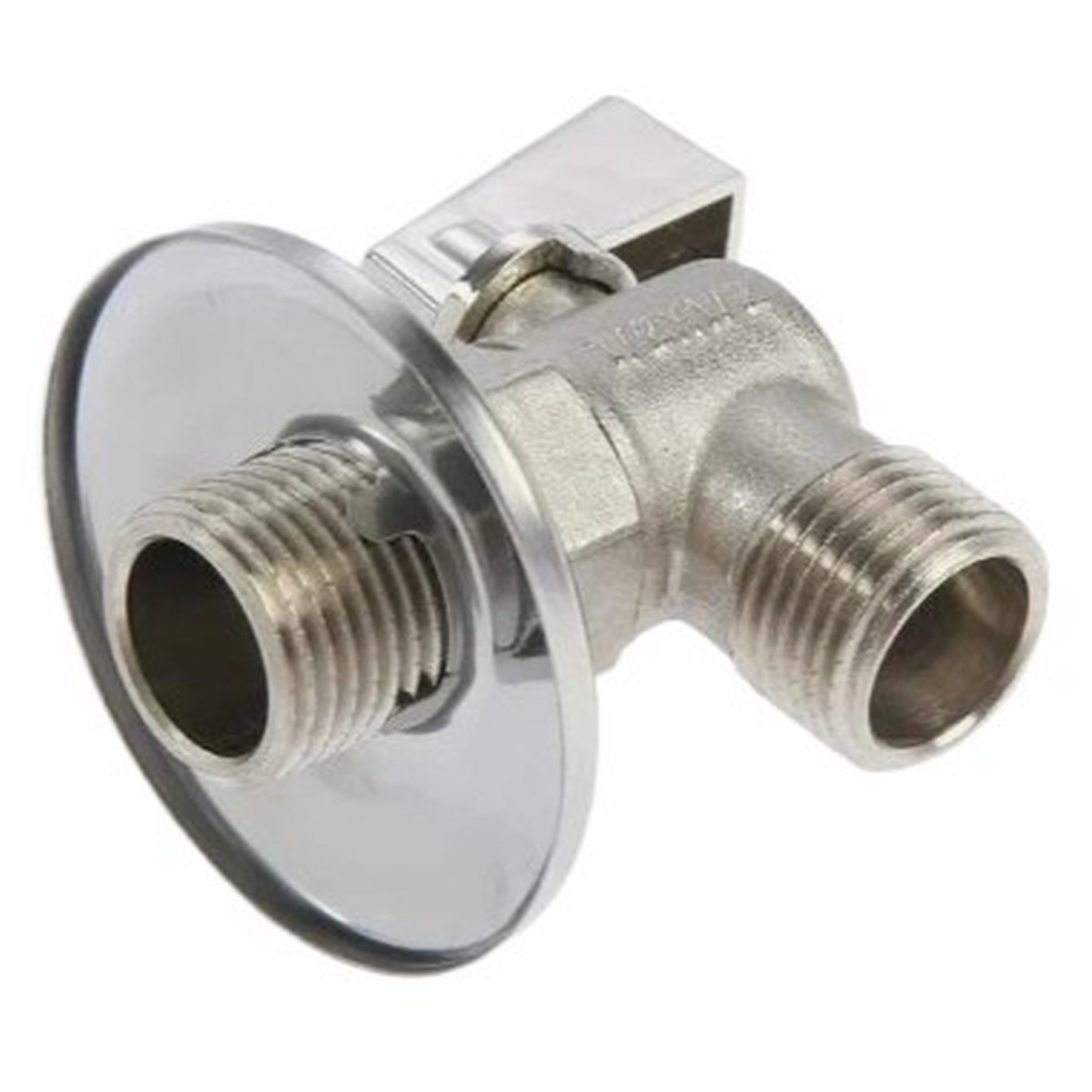 Кран шаровой угловой TIM 1/2x3/4 ВР/НР для бытовых приборов хром BL5809