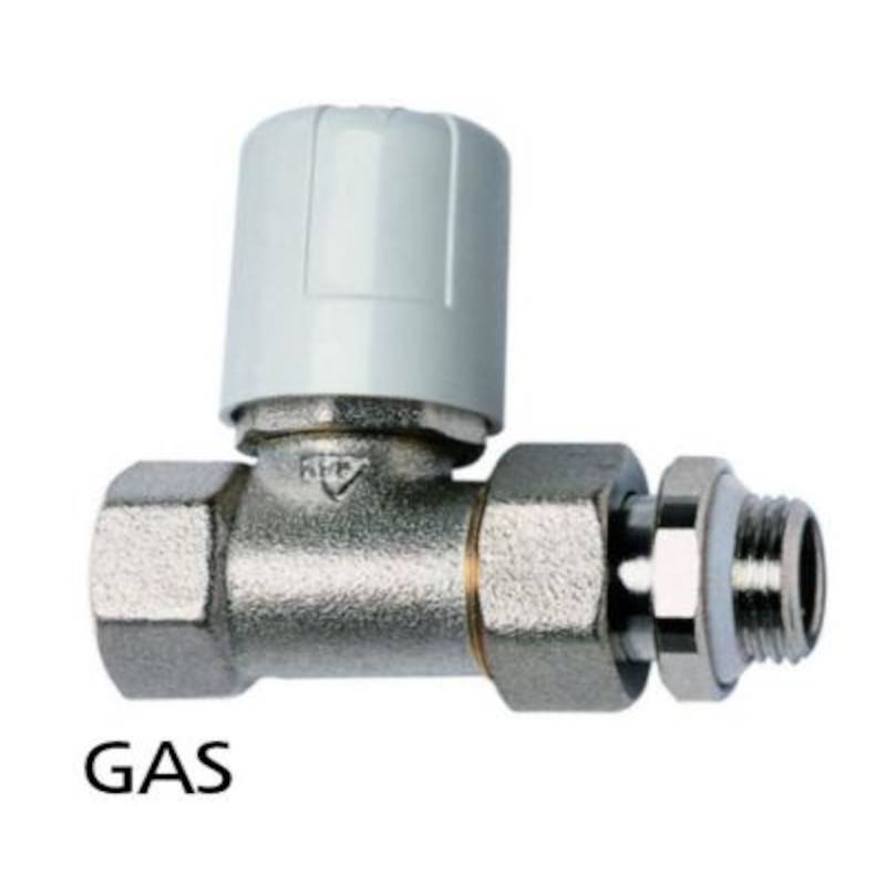 Вентиль ручной RBM прямой 1/2 никелированный с разъемным соединением 80.04.00