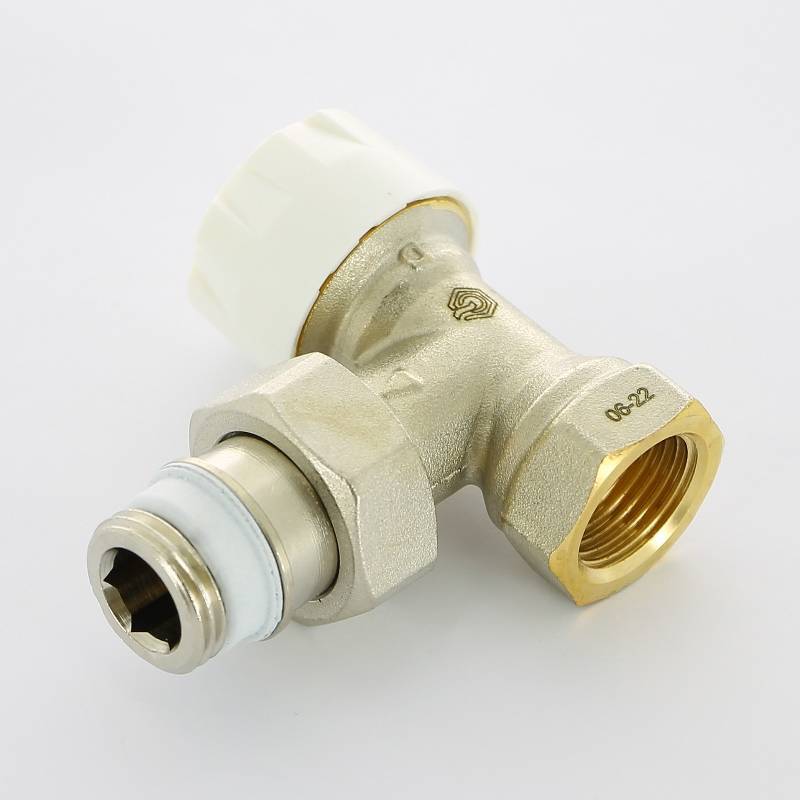 Вентиль термостатический Simplex угловой HB 3/4 с преднастройкой никелированный F34005