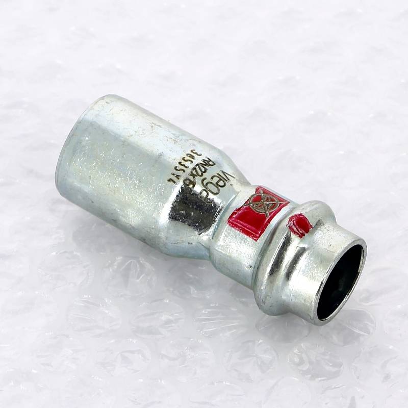 Муфта-вставка пресс из оцинкованной стали Viega Prestabo 22х15 мм 558505