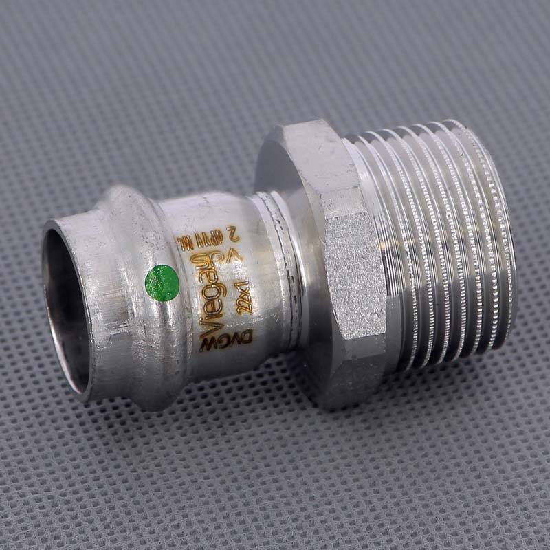 Муфта переходная пресс-Н Viega Sanpress Inox нержавеющая сталь 22x1 436506