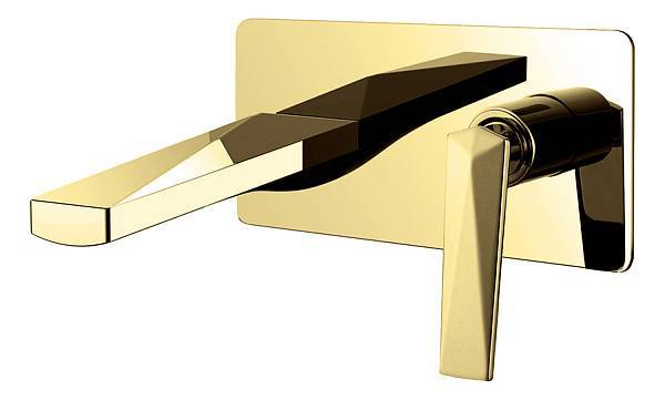 Смеситель для раковины встраиваемый Boheme Venturo золото глянцевое 385