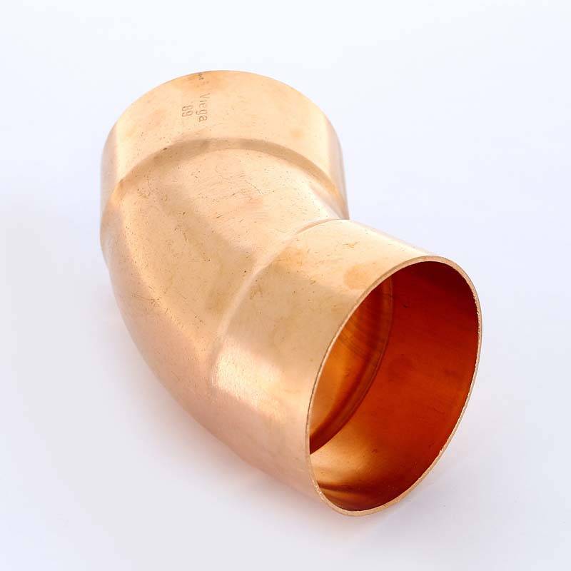 Угол двухраструбный 45 градусов пайка Viega 88.9 мм 144425