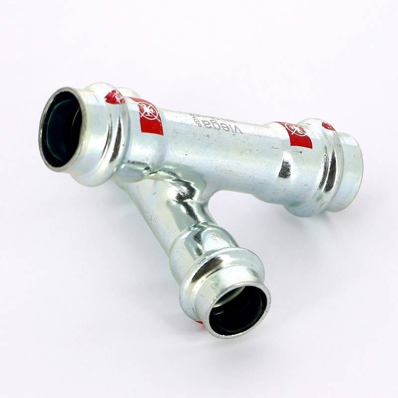 Крестовина пресс Viega Prestabo 18х15 мм сталь 601157