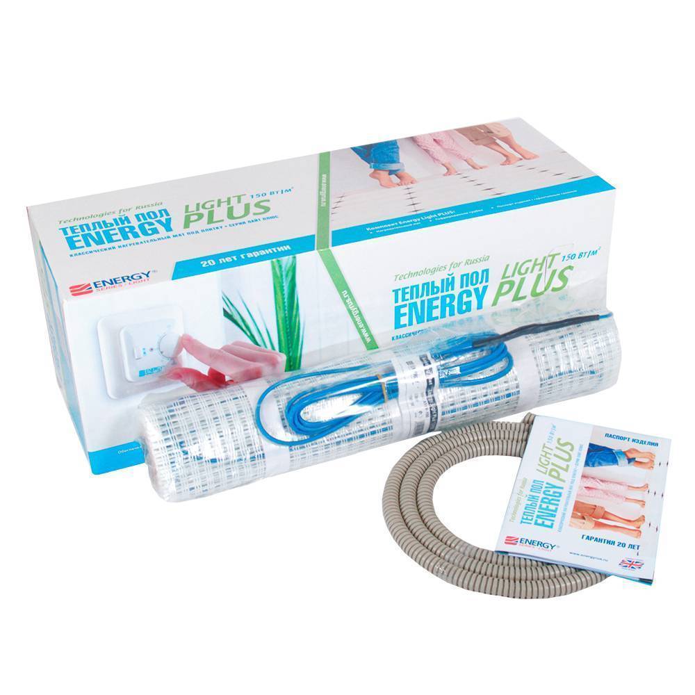 Нагревательный мат Energy Light Plus 0,5 м2 75 Вт EFLRMAT00ADSV00075