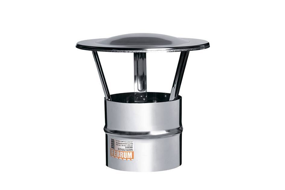 Зонт дымохода Ferrum Зонт-К AISI 430 0.5 мм Ф200 мм Аf1912