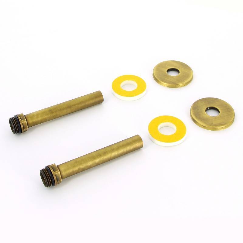 Комплект присоединительный Carlo Poletti Artistic 1/2 x 16 x 120 мм бронза A54650MA