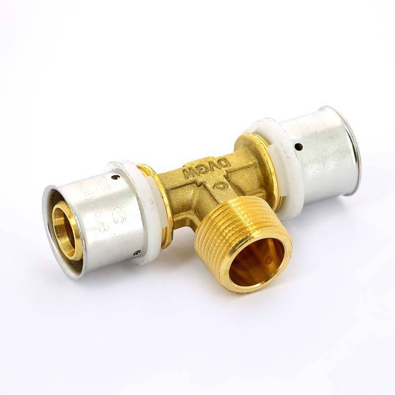 Тройник пресс с наружной резьбой Uni-Fitt 26х3/4х26 708G8380