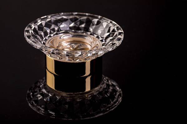 Мыльница настольная Boheme Murano Cristal хром 10204