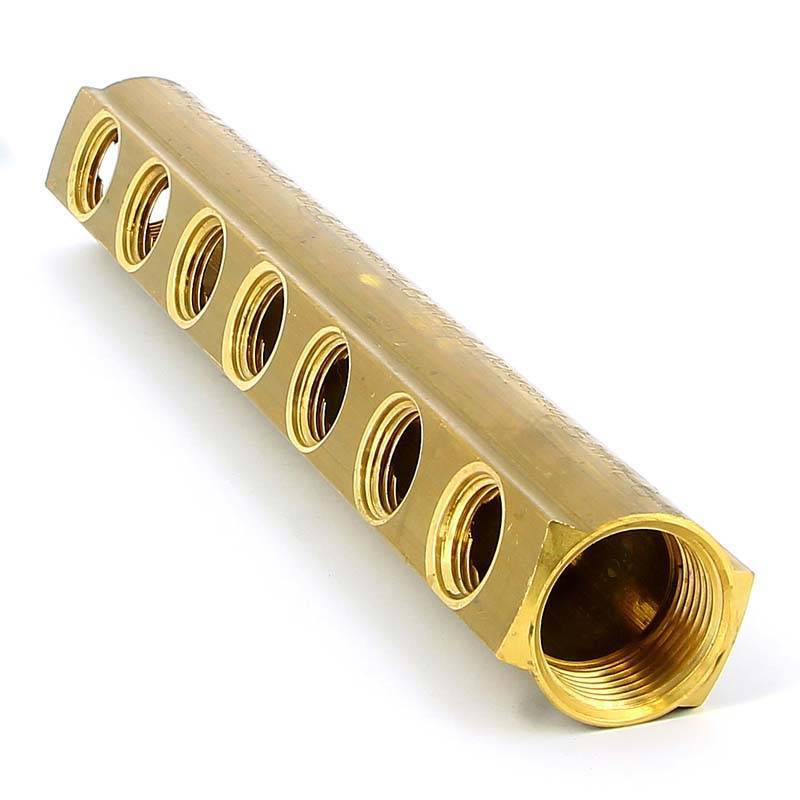 Коллектор магистральный Tiemme 1970 1 ВВ 7 выходов 1/2 ВР межосевое 36 мм 1970048