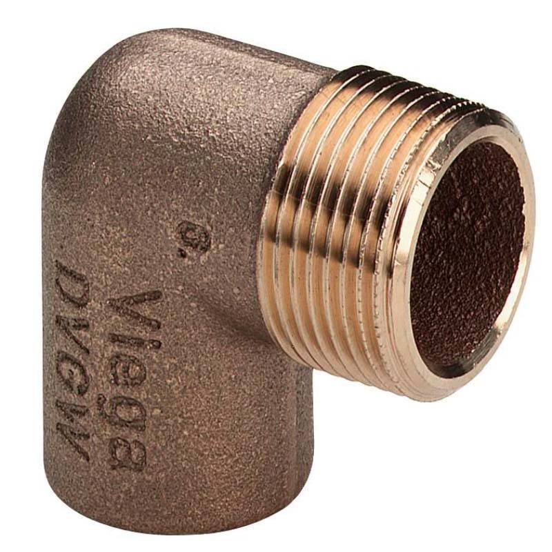 Угол 90° бронзовый Viega пайка-НР 18х1/2 107635