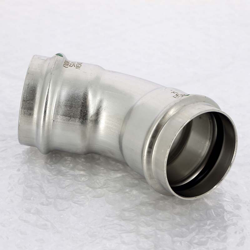 Угольник пресс 45° Viega Sanpress Inox 54 мм нержавеющая сталь 435370