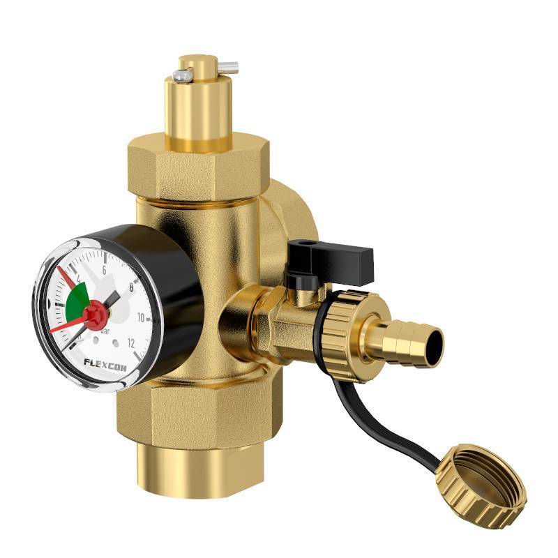 Группа соединительная Flamco Flexcon 1 с манометром 27293