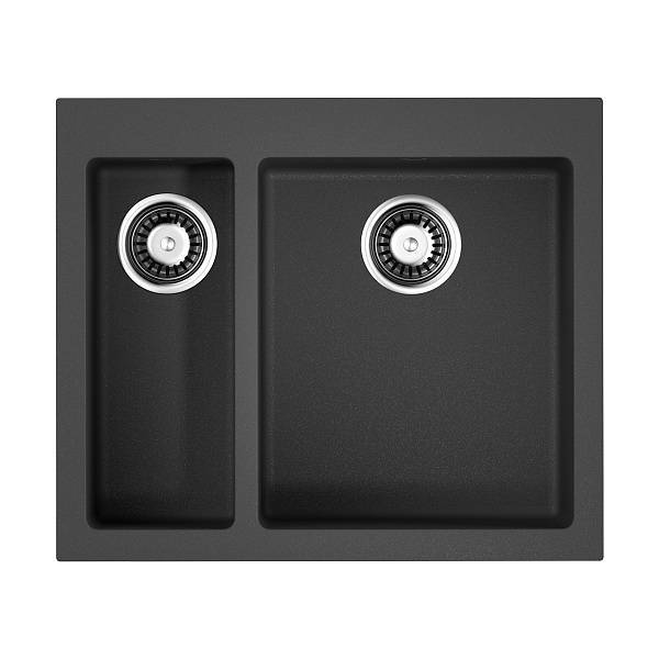 Кухонная мойка Omoikiri Bosen 59-2-BL Tetogranit 59 x 50 см черный 4993149