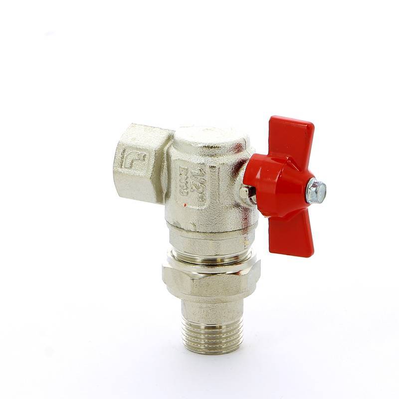 Кран шаровой ITAP IDEAL 1/2 НВ угловой с разъемным соединением бабочка 298