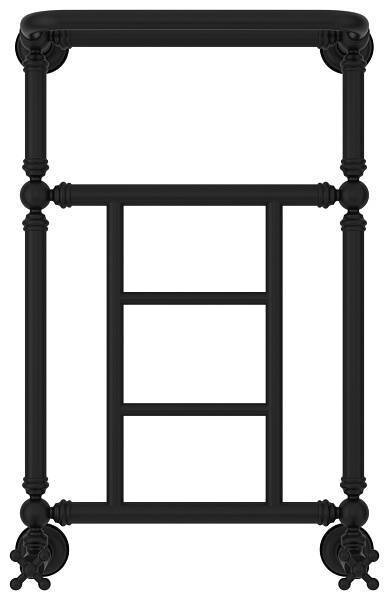 Полотенцесушитель водяной Сунержа Ренессанс 400x660 мм матовый черный 31-0282-6640