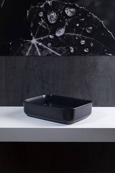 Раковина накладная Allen Brau Fantasy 50 см черный 4.11021.31