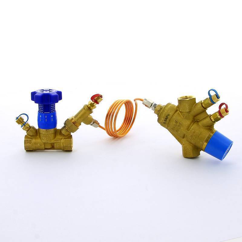 Комплект регулятора перепада давления CIM 767 и балансировочного клапана Cimberio 1/2 CIM 767L787ODP 12