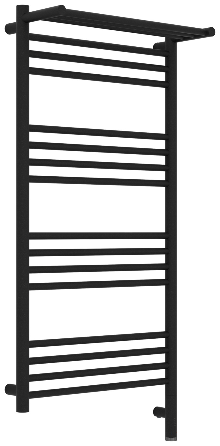 Полотенцесушитель электрический Сунержа Богема 3.1 с 1 полкой 50х100 см правое подключение титан муар матовый 15-6007-1050