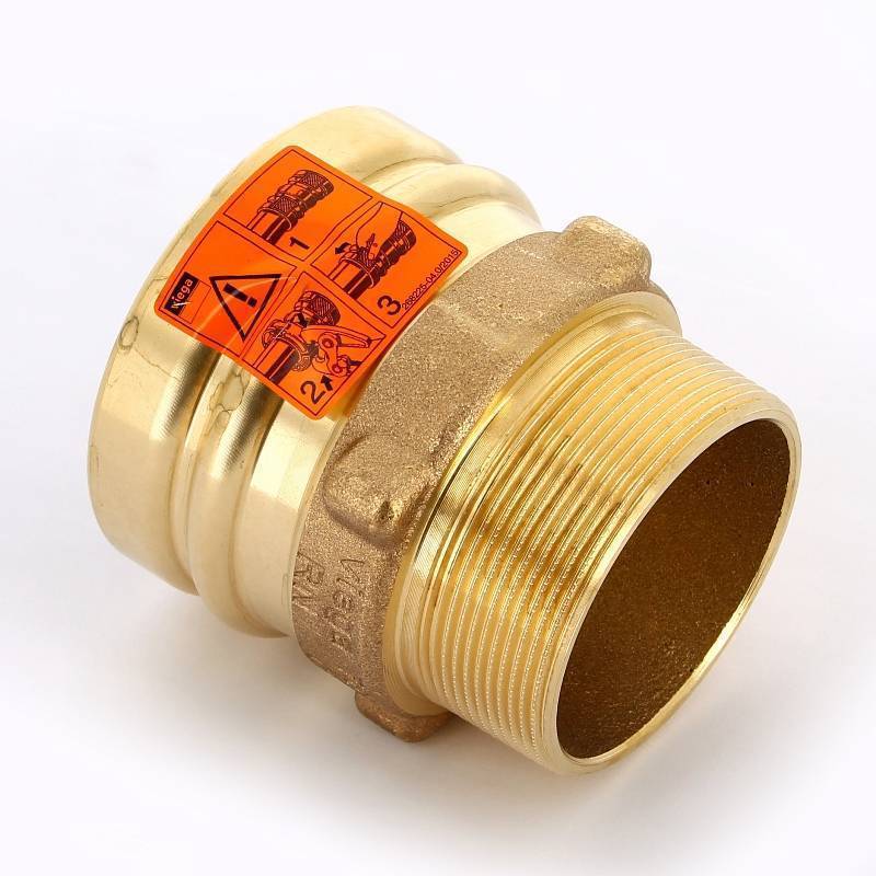 Муфта переходная пресс-Н Viega Sanpress XL бронза 76.1x2 1/2 SC-Contur 350659